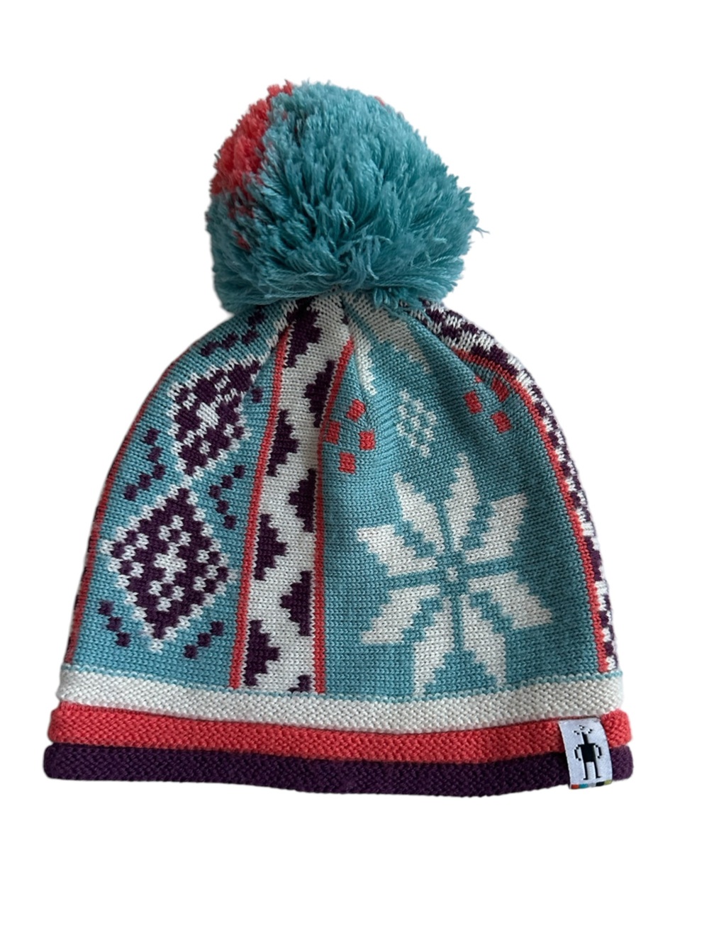 Smartwool Kids Snowflake Merino Wool Blend Pom Beanie